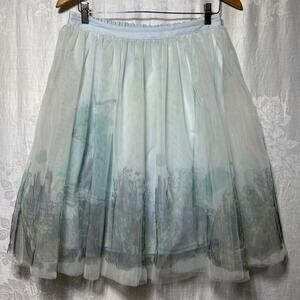 Disney x Lauren Conrad Skirt Medium Blue Tulle Cinderella Castle Ballet Lined